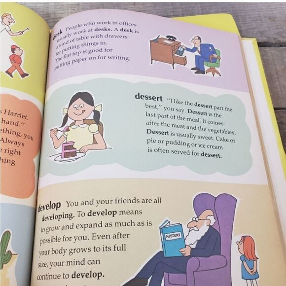 VINTAGE MY FUN WITH WORDS Children's Hardcover Dictionary Book Set Literary - Picture 5 of 7